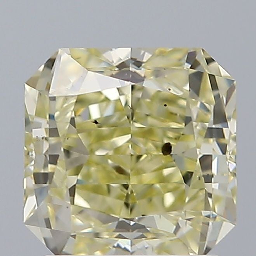 1.60 Carat Radiant Loose Diamond, Fancy Brownish Greenish Yellow, SI2, Excellent, GIA Certified | Thumbnail