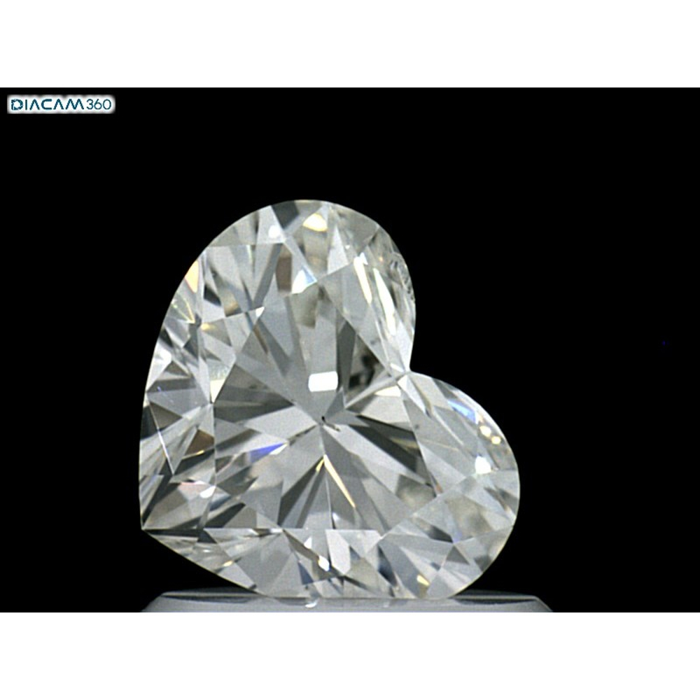 1.00 Carat Heart Loose Diamond, I, SI2, Super Ideal, GIA Certified | Thumbnail