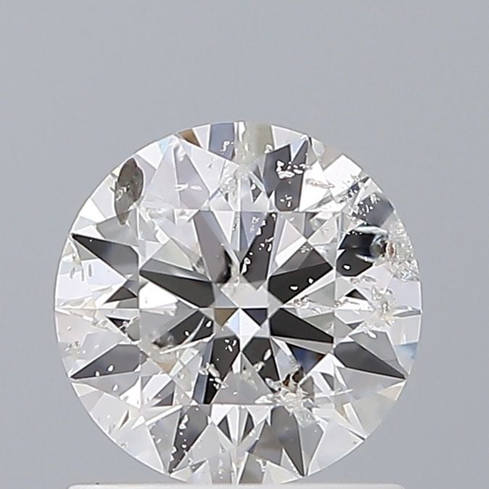 0.84 Carat Round Loose Diamond, F, I2, Ideal, GIA Certified
