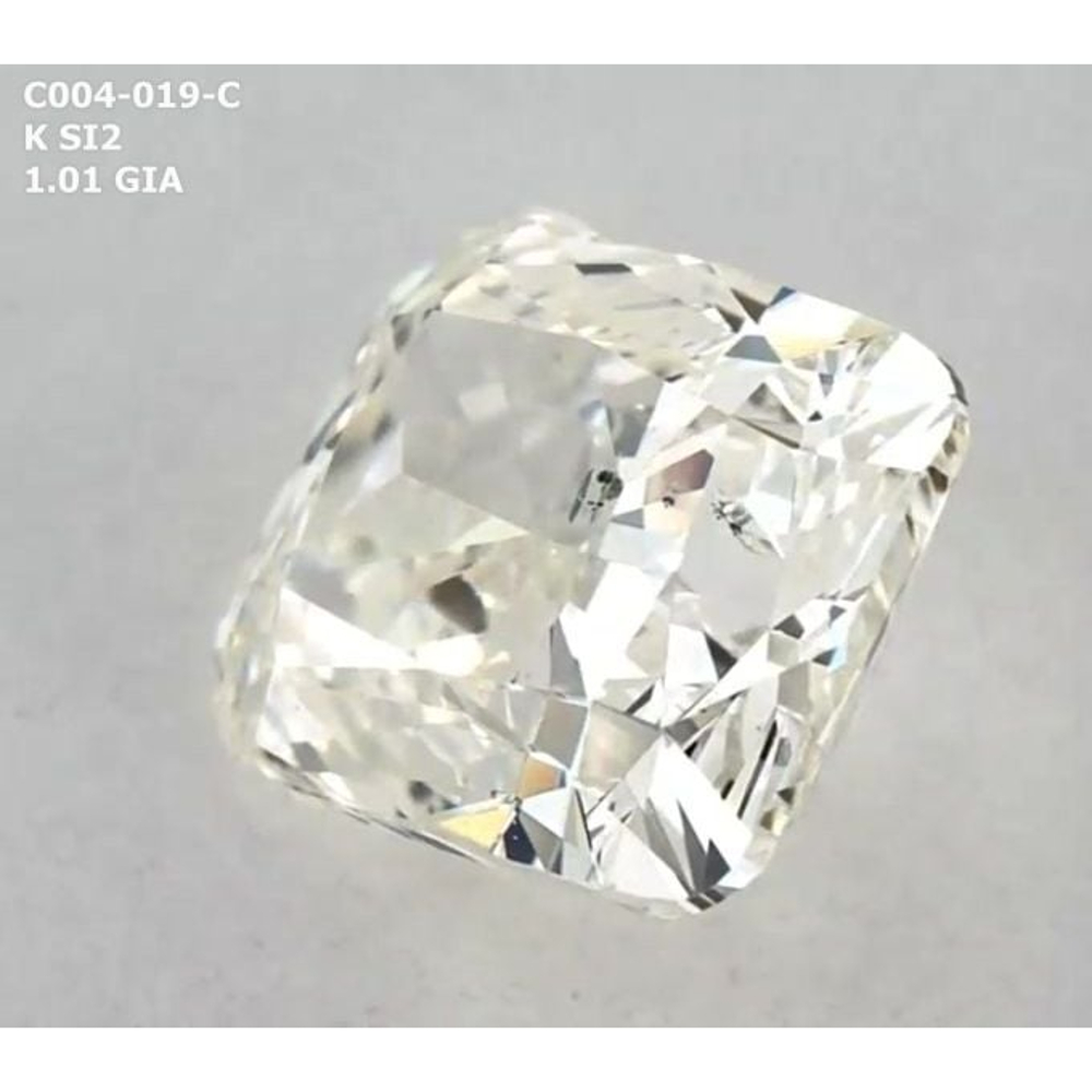 1.01 Carat Cushion Loose Diamond, K, SI2, Very Good, GIA Certified | Thumbnail
