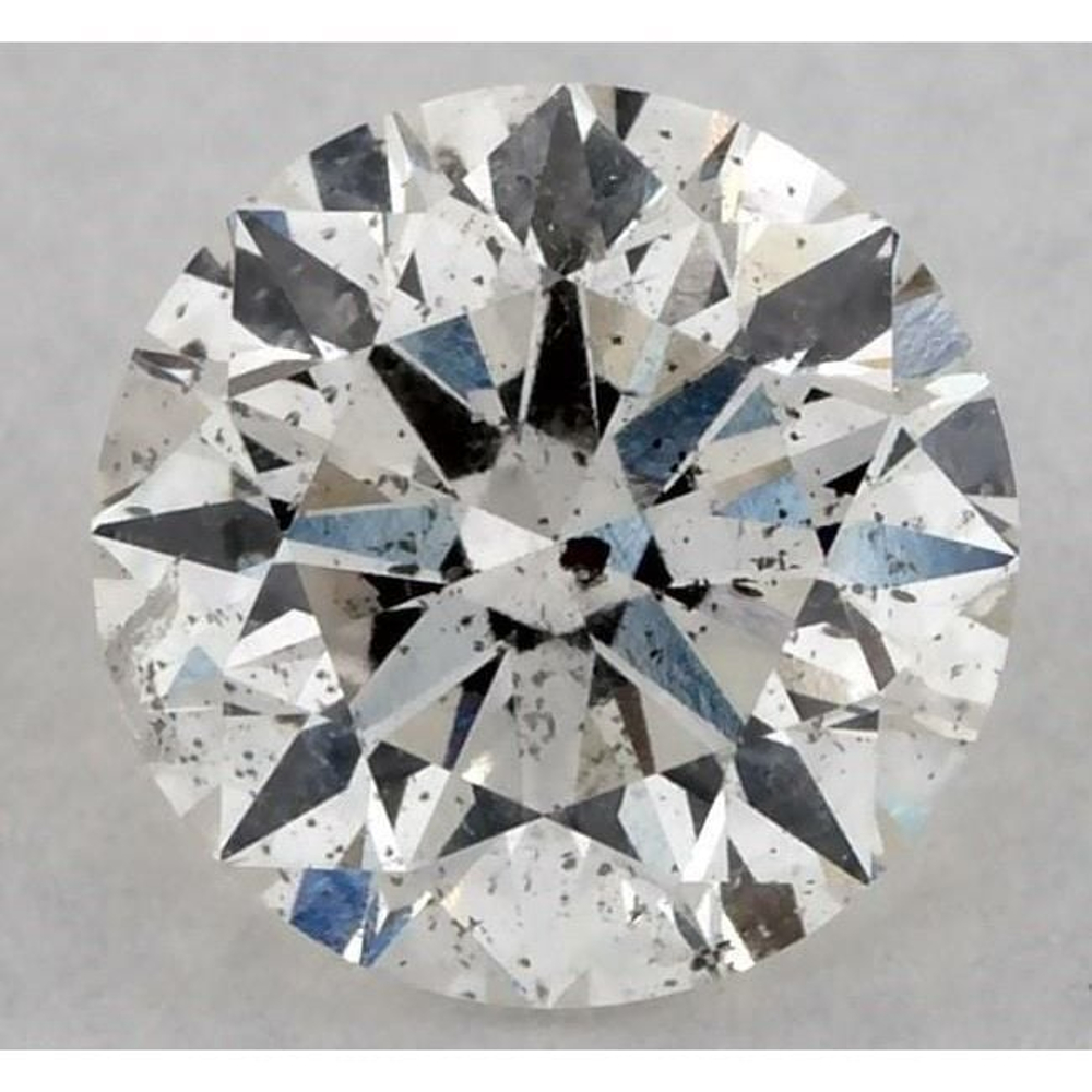 0.41 Carat Round Loose Diamond, H, I1, Super Ideal, GIA Certified