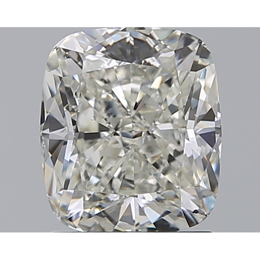 1.50 Carat Cushion Loose Diamond, J, VS2, Ideal, GIA Certified