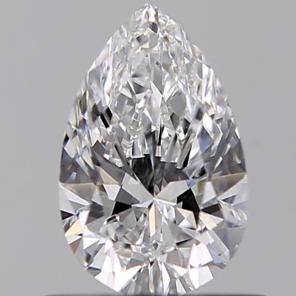 0.60 Carat Pear Loose Diamond, D, VVS2, Ideal, GIA Certified | Thumbnail