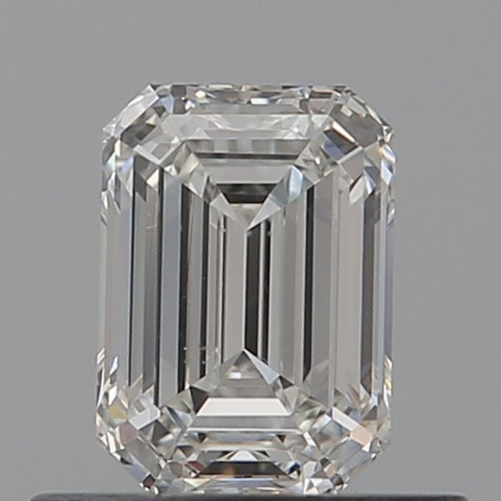 0.50 Carat Emerald Loose Diamond, H, VS1, Super Ideal, GIA Certified | Thumbnail