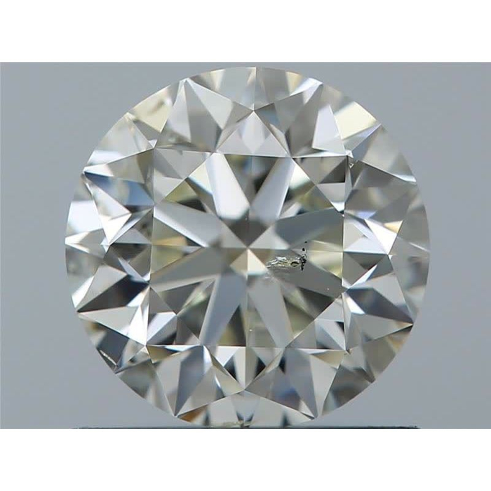 0.70 Carat Round Loose Diamond, K, SI2, Excellent, GIA Certified