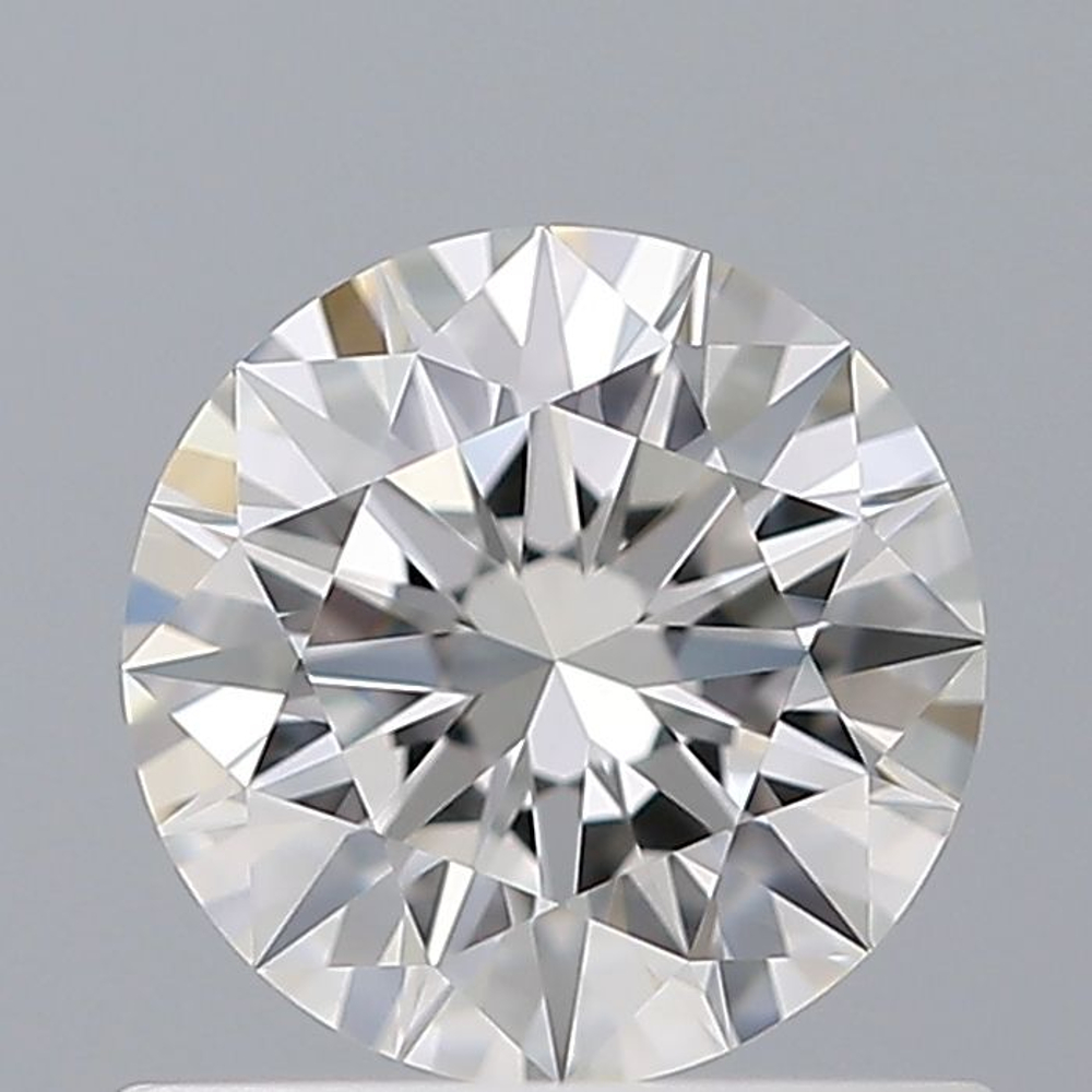 0.57 Carat Round Loose Diamond, F, VVS2, Super Ideal, GIA Certified