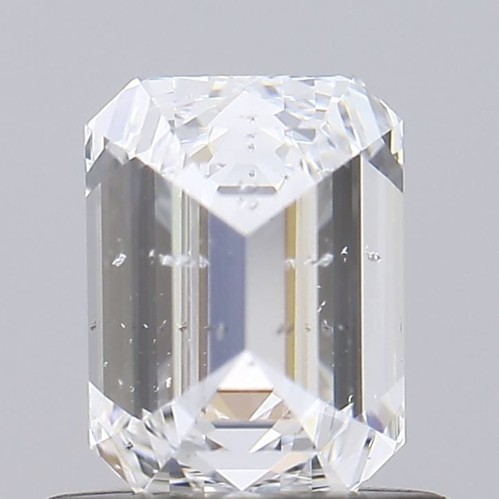 0.90 Carat Emerald Loose Diamond, E, SI2, Ideal, GIA Certified | Thumbnail
