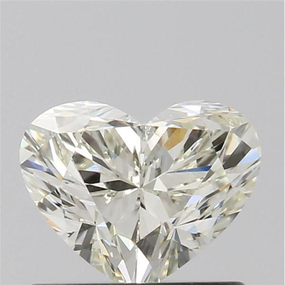 0.71 Carat Heart Loose Diamond, L, VS2, Excellent, GIA Certified