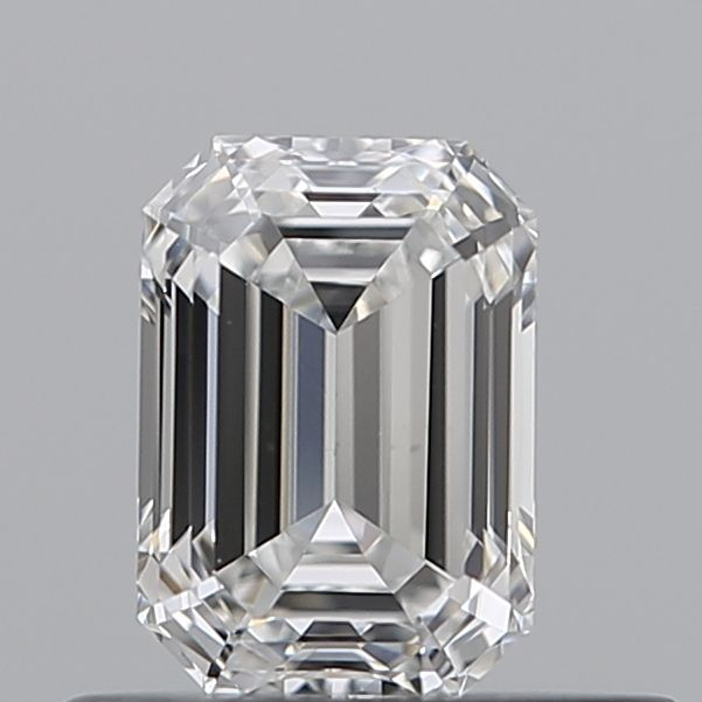 0.46 Carat Emerald Loose Diamond, F, VS1, Excellent, GIA Certified