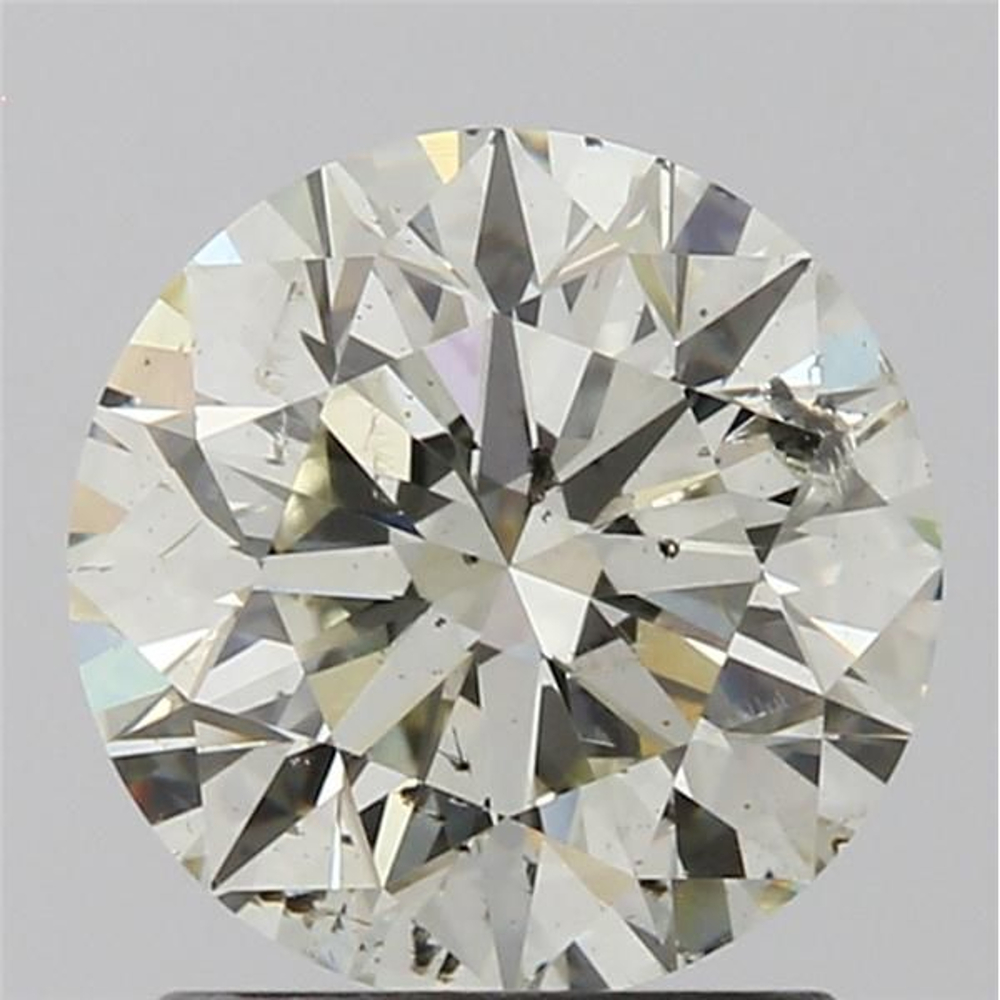 1.51 Carat Round Loose Diamond, K, I1, Super Ideal, GIA Certified