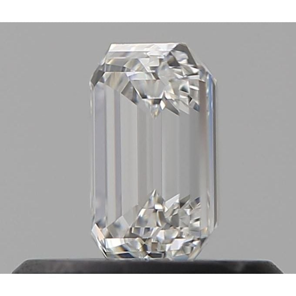0.39 Carat Emerald Loose Diamond, F, SI2, Ideal, GIA Certified | Thumbnail
