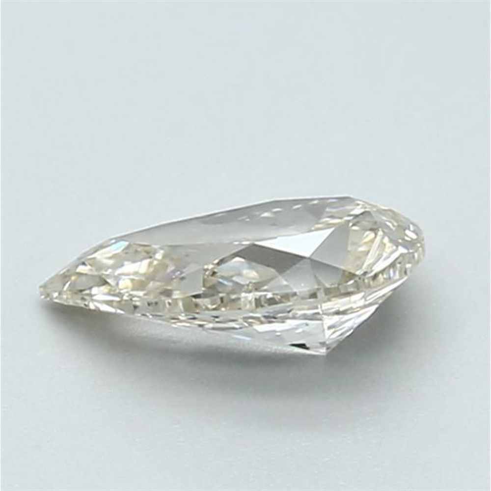0.90 Carat Pear Loose Diamond, L Faint Brown, SI2, Ideal, GIA Certified