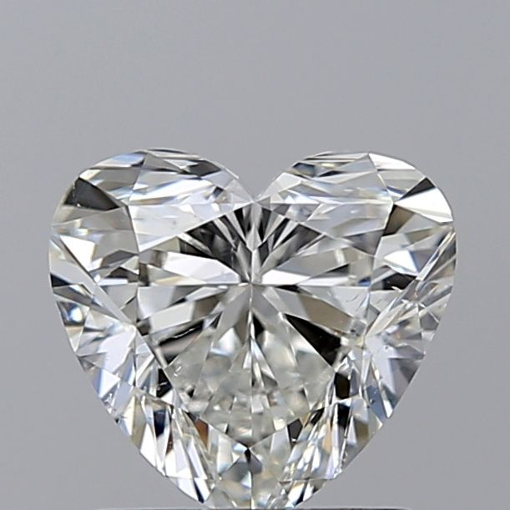 1.00 Carat Heart Loose Diamond, H, SI1, Super Ideal, GIA Certified