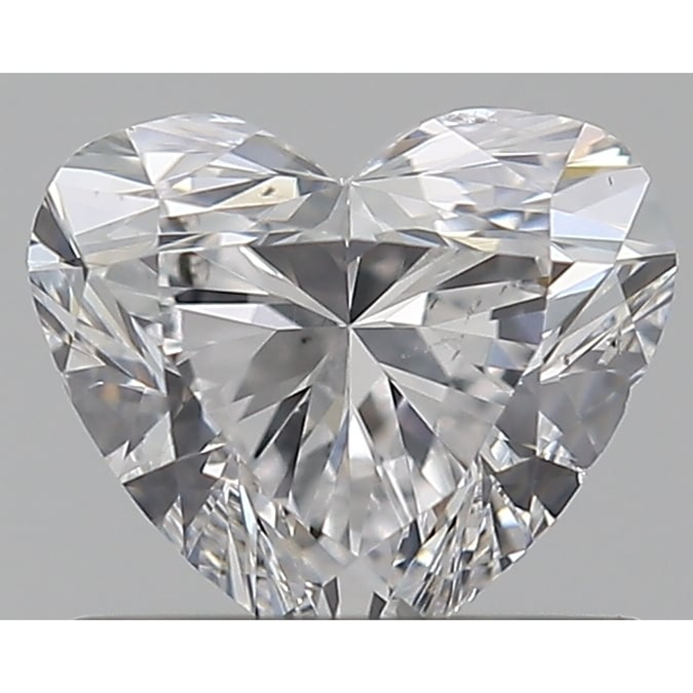 0.70 Carat Heart Loose Diamond, D, SI2, Ideal, GIA Certified