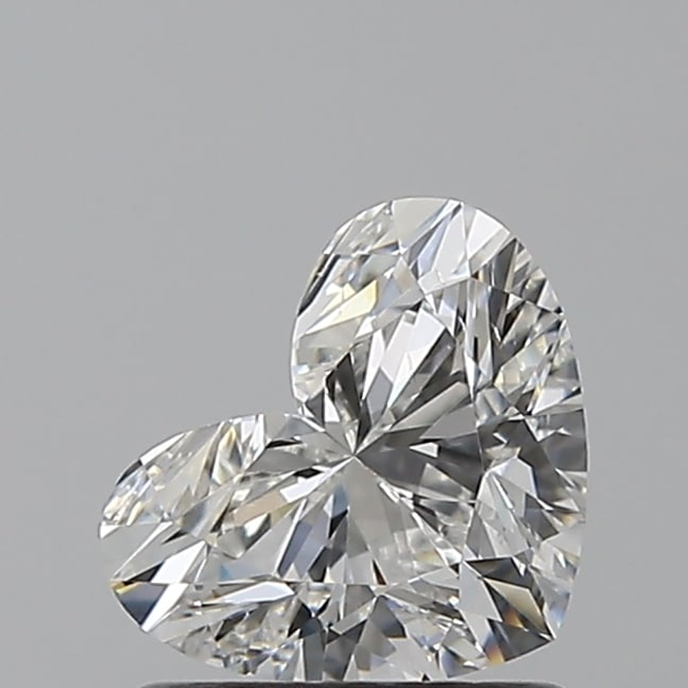 1.00 Carat Heart Loose Diamond, F, VS2, Super Ideal, GIA Certified