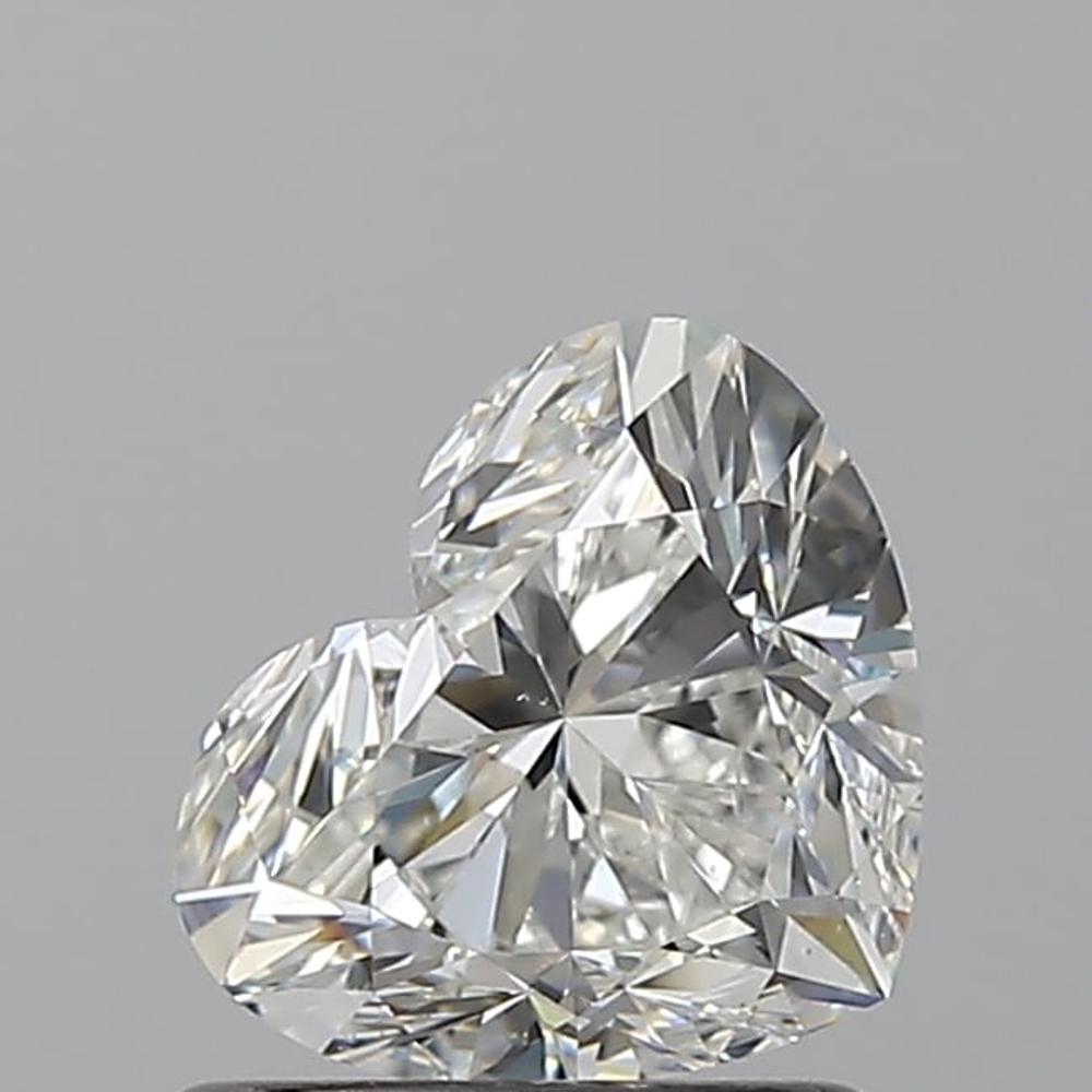 1.00 Carat Heart Loose Diamond, H, VS2, Ideal, GIA Certified | Thumbnail