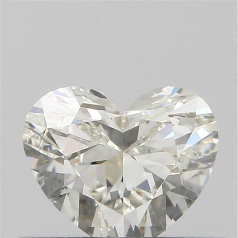 0.40 Carat Heart Loose Diamond, J, VS2, Ideal, GIA Certified