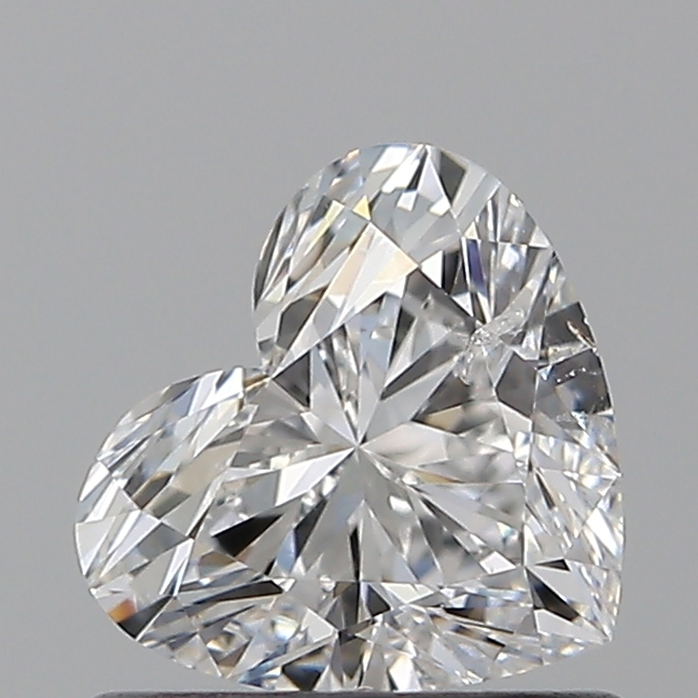 0.70 Carat Heart Loose Diamond, E, SI2, Ideal, GIA Certified