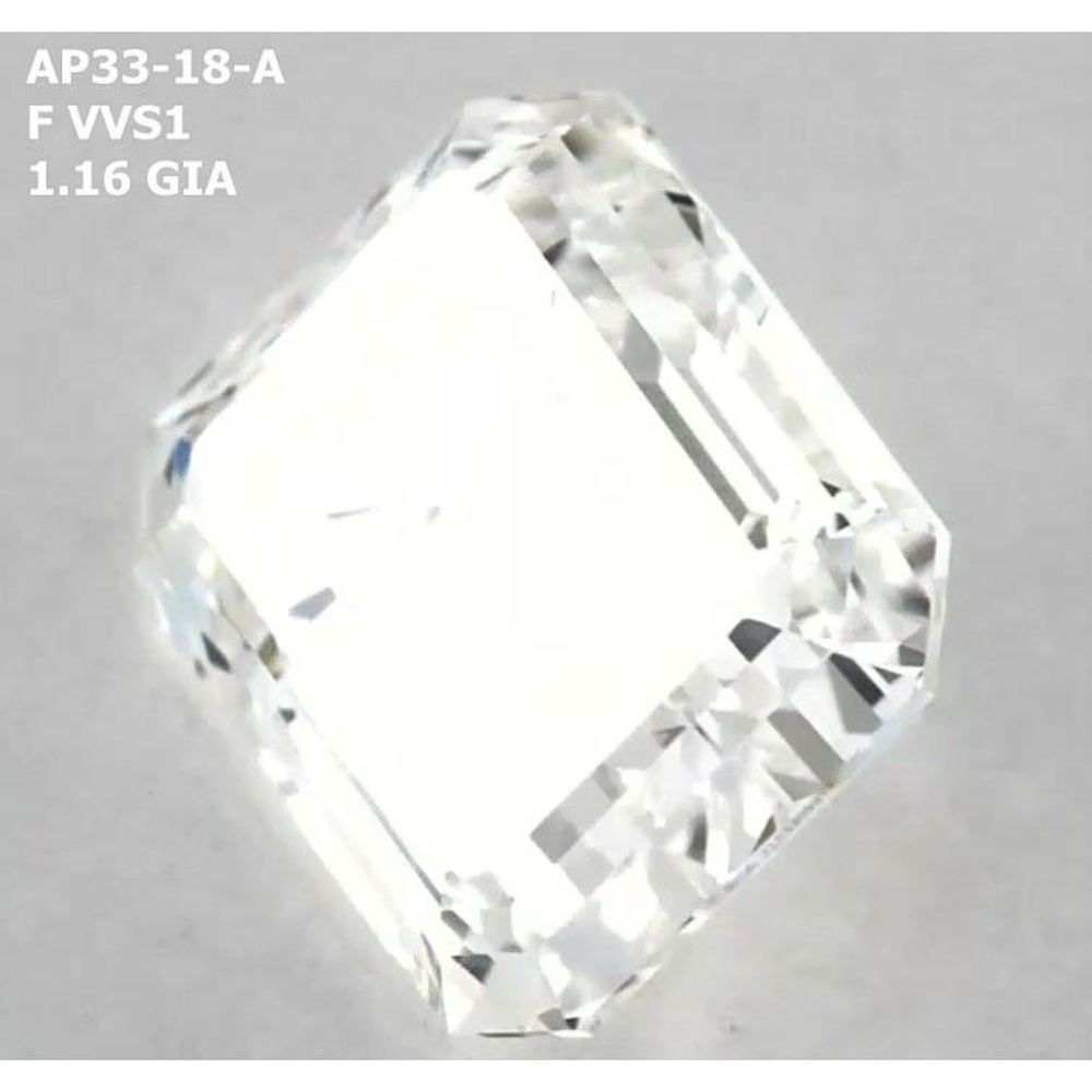 1.16 Carat Emerald Loose Diamond, F, VVS1, Ideal, GIA Certified