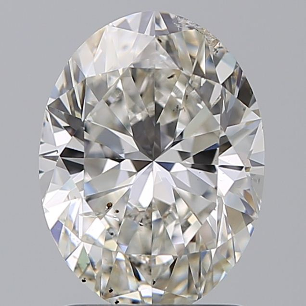 1.70 Carat Oval Loose Diamond, H, SI2, Super Ideal, GIA Certified | Thumbnail
