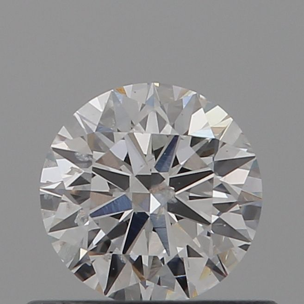 0.50 Carat Round Loose Diamond, E, SI2, Super Ideal, GIA Certified