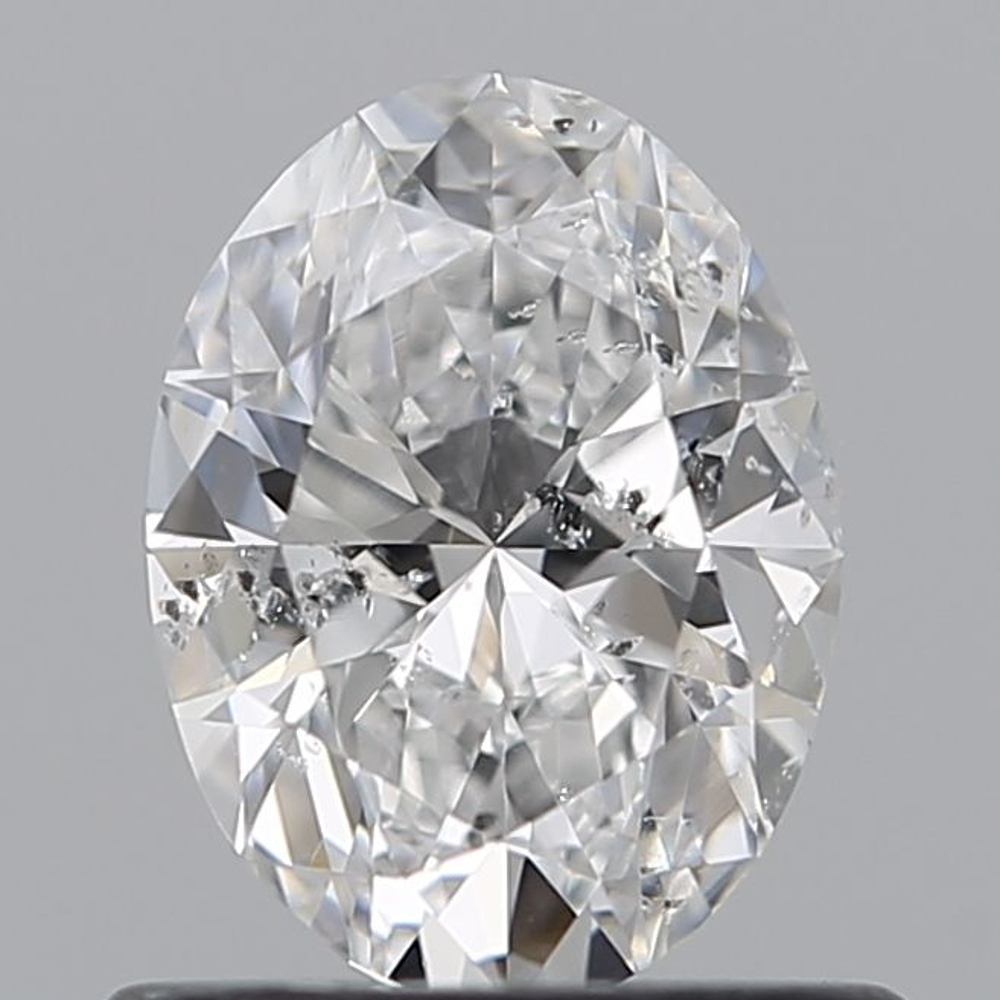 0.70 Carat Oval Loose Diamond, E, I1, Ideal, GIA Certified | Thumbnail