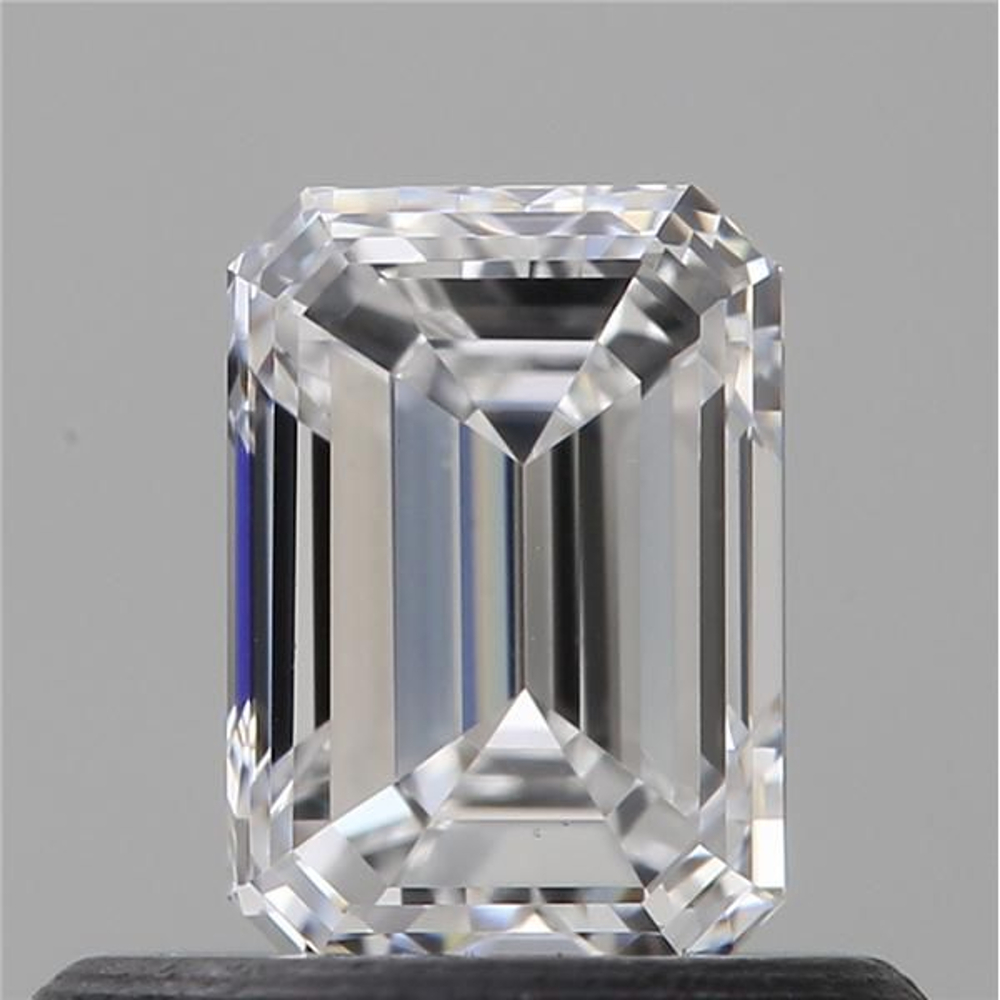 0.54 Carat Emerald Loose Diamond, D, VVS2, Excellent, GIA Certified | Thumbnail