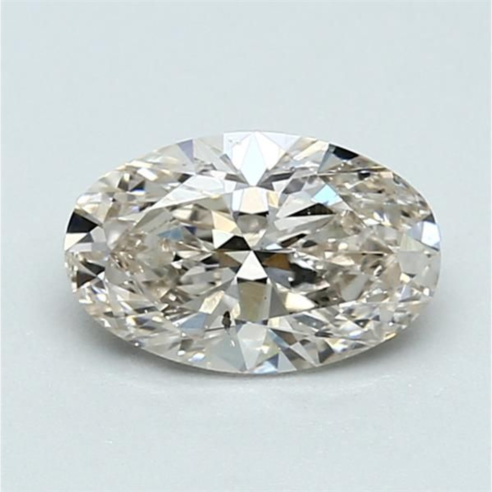 1.01 Carat Oval Loose Diamond, L Faint Brown, SI1, Ideal, GIA Certified | Thumbnail
