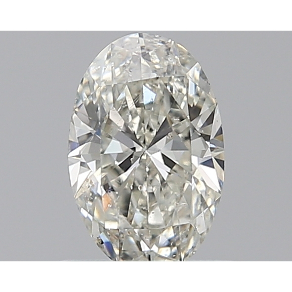 0.70 Carat Oval Loose Diamond, J, SI2, Ideal, GIA Certified | Thumbnail