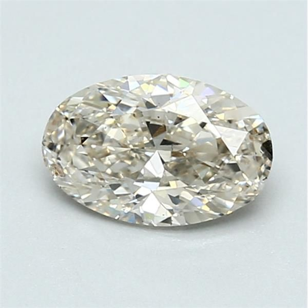 1.01 Carat Oval Loose Diamond, L Faint Brown, SI2, Ideal, GIA Certified | Thumbnail