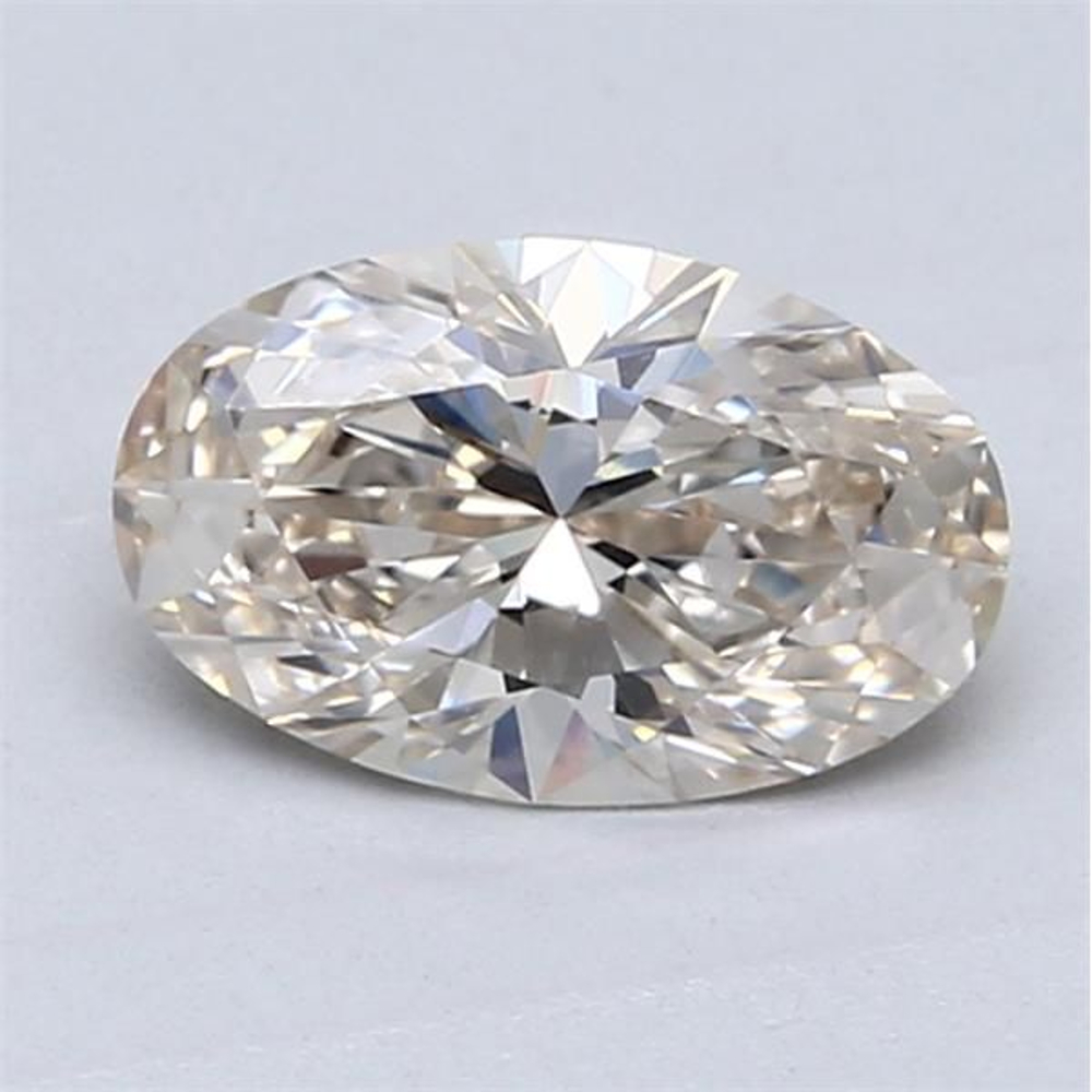 1.03 Carat Oval Loose Diamond, L Faint Brown, VVS2, Ideal, GIA Certified | Thumbnail