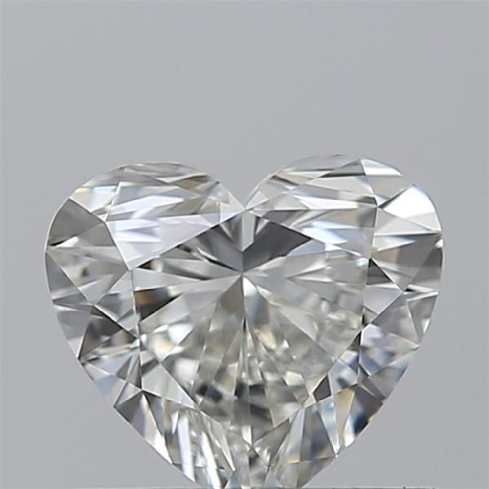 0.52 Carat Heart Loose Diamond, J, VVS2, Super Ideal, GIA Certified