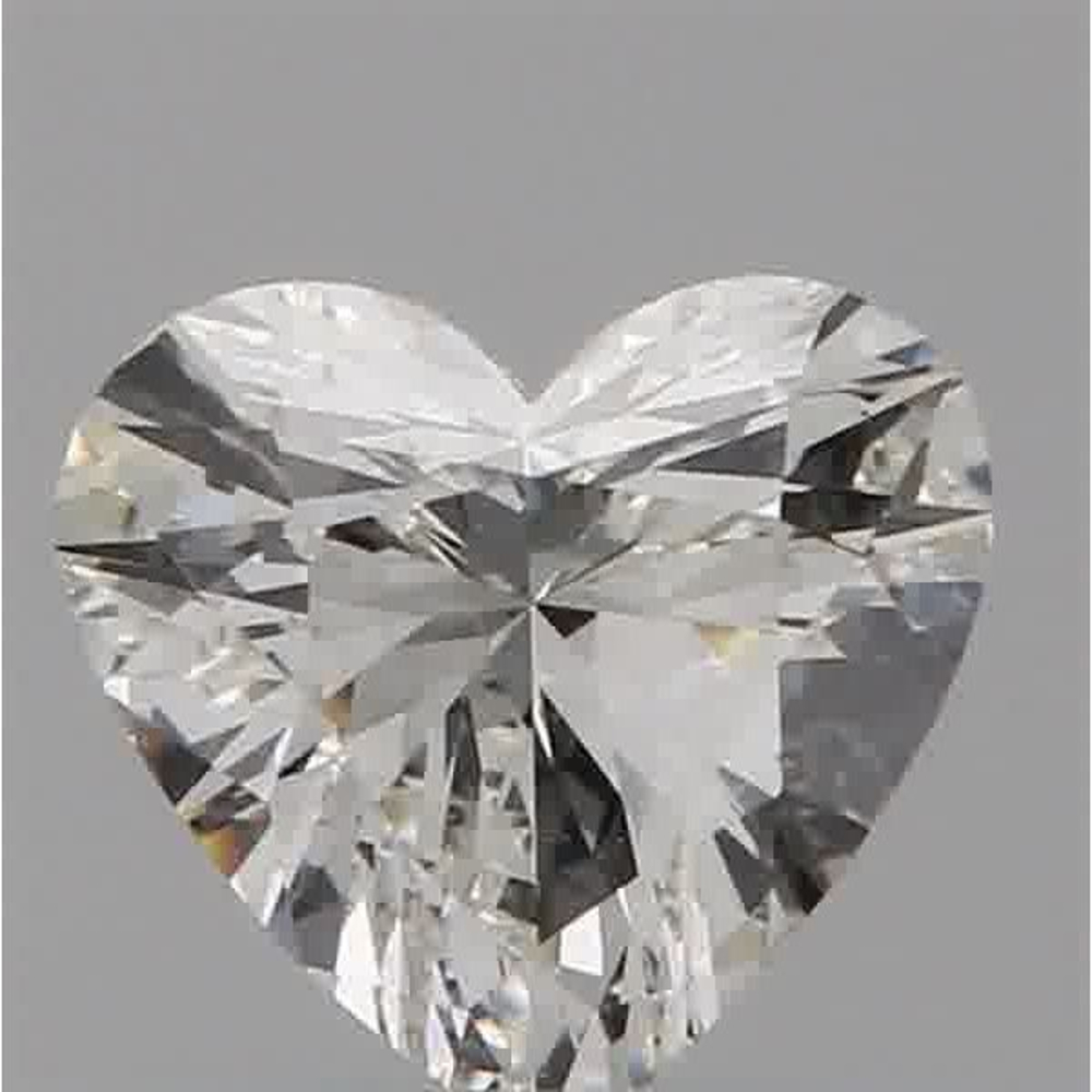 0.52 Carat Heart Loose Diamond, I, VS2, Very Good, GIA Certified | Thumbnail