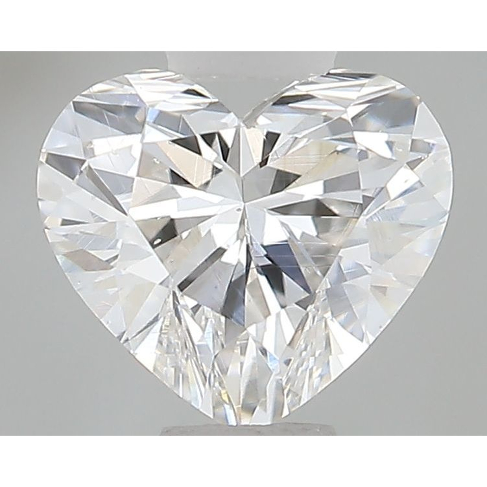 0.49 Carat Heart Loose Diamond, H, VS2, Super Ideal, GIA Certified | Thumbnail