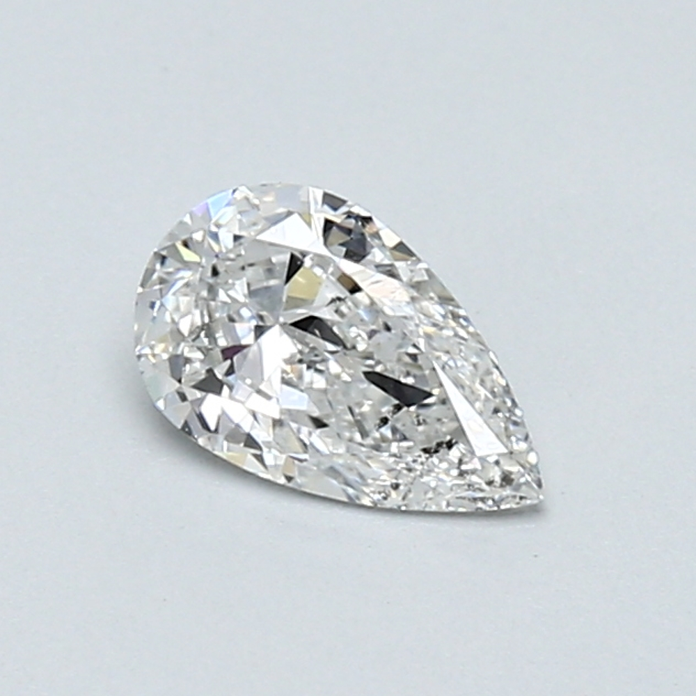 0.50 Carat Pear Loose Diamond, F, SI1, Ideal, GIA Certified