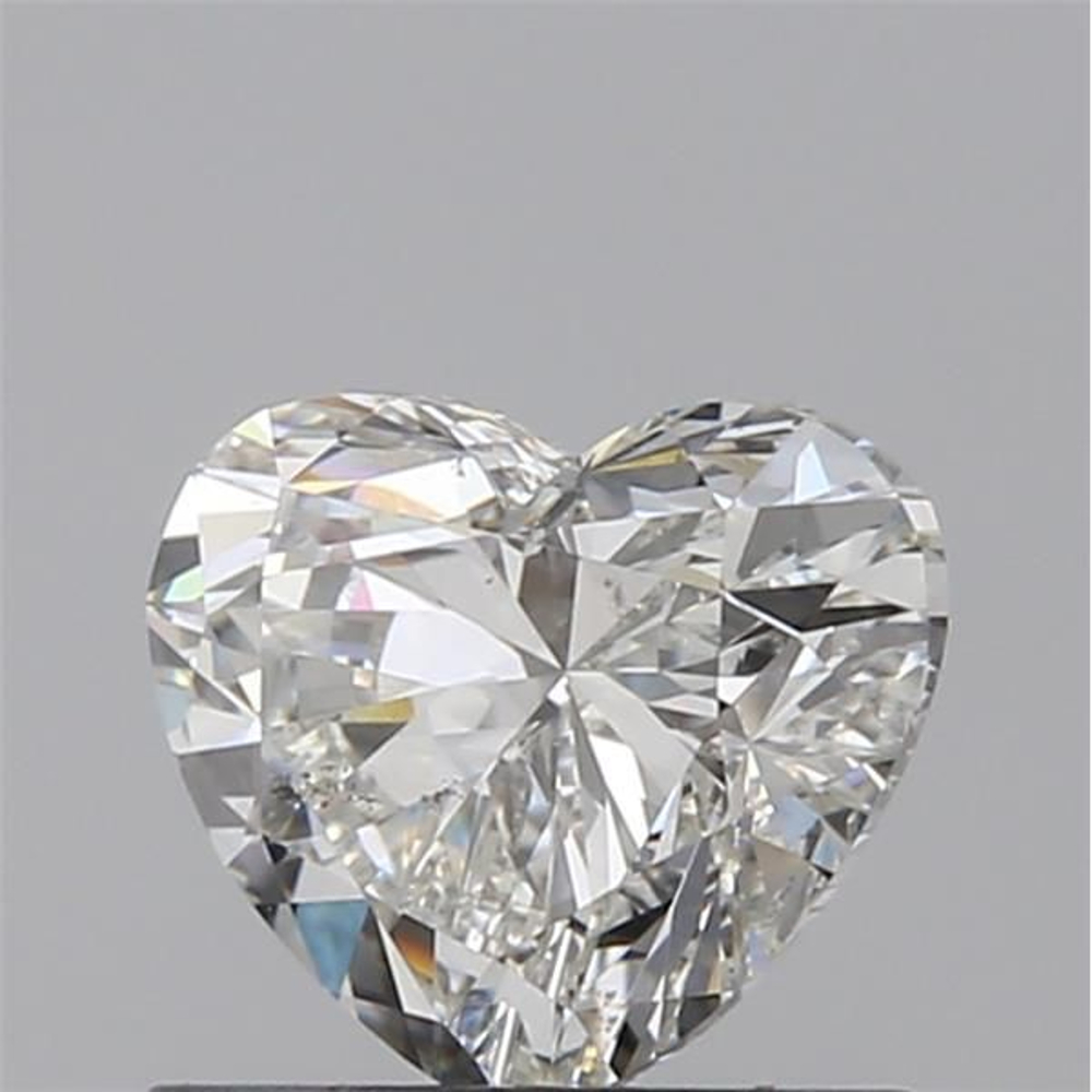 0.90 Carat Heart Loose Diamond, H, SI2, Ideal, GIA Certified | Thumbnail
