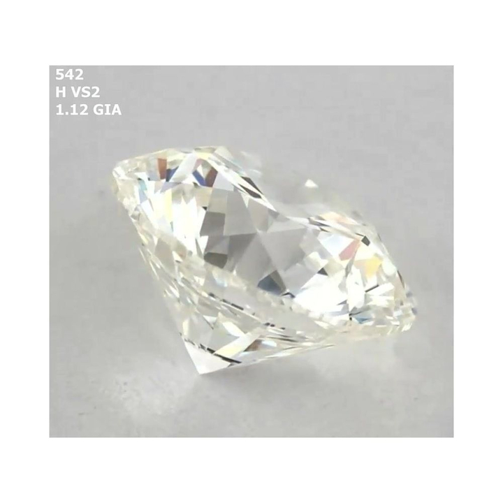 1.12 Carat Round Loose Diamond, H, VS2, Super Ideal, GIA Certified
