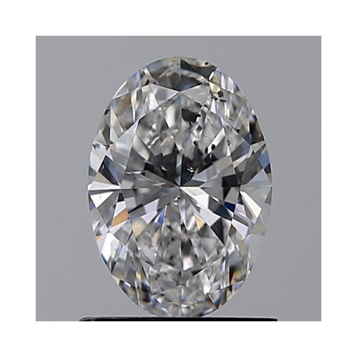 1.00 Carat Oval Loose Diamond, D, SI2, Ideal, GIA Certified | Thumbnail