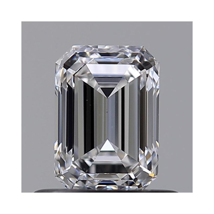 0.62 Carat Emerald Loose Diamond, D, VVS2, Ideal, GIA Certified | Thumbnail