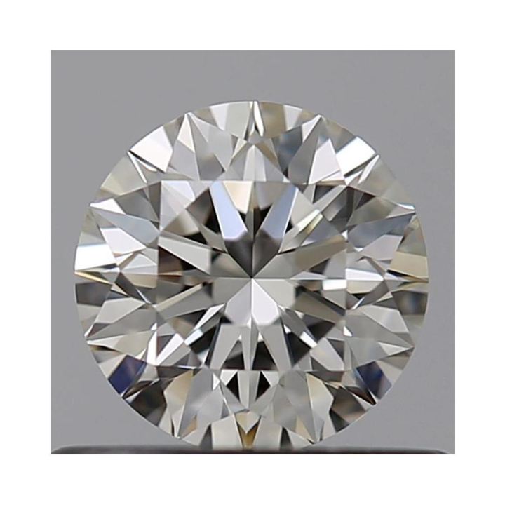 0.42 Carat Round Loose Diamond, H, VVS1, Super Ideal, GIA Certified