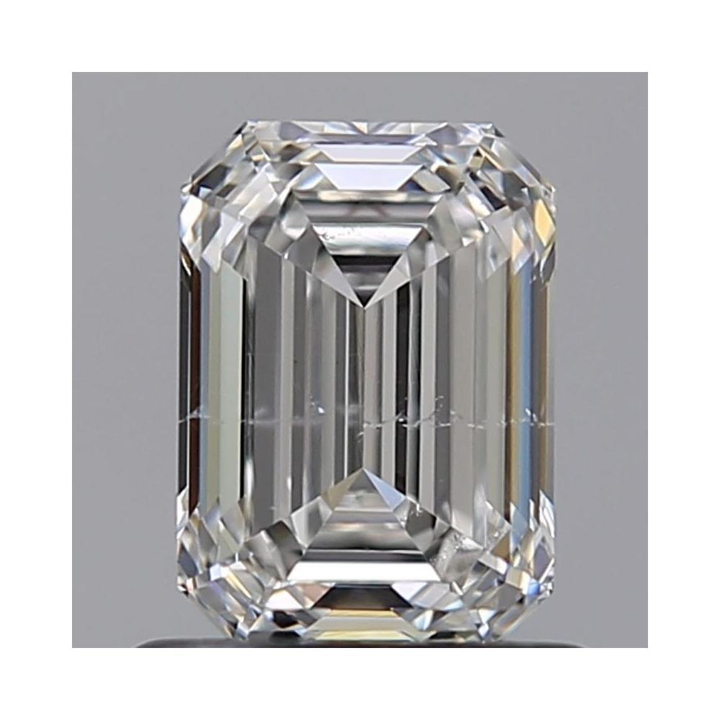 0.83 Carat Emerald Loose Diamond, F, SI2, Ideal, GIA Certified | Thumbnail