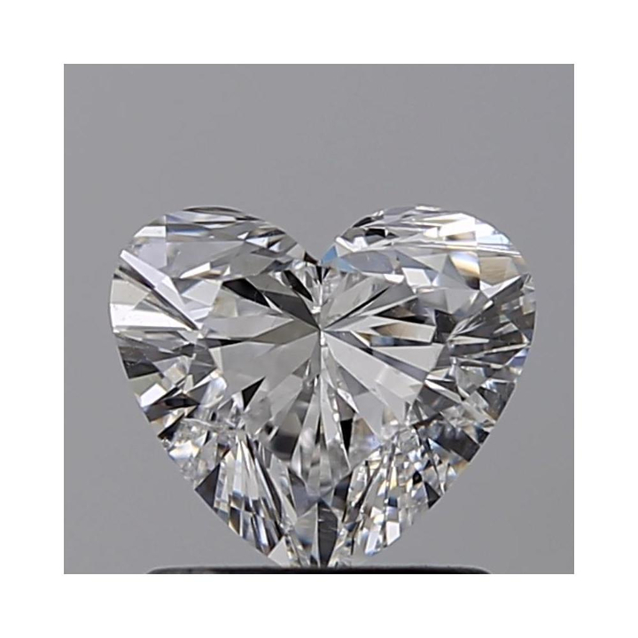 1.00 Carat Heart Loose Diamond, D, SI2, Ideal, GIA Certified