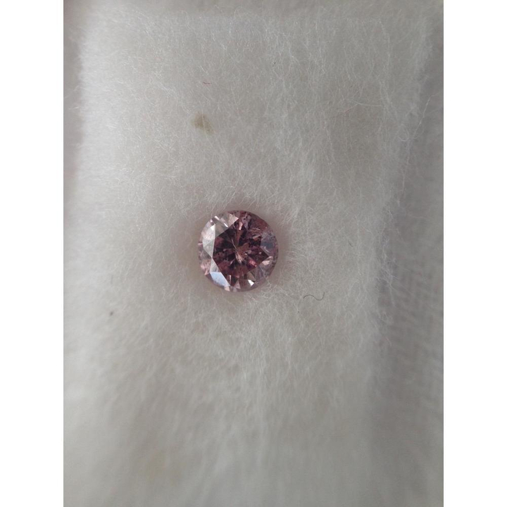 0.29 Carat Round Loose Diamond, Fancy Purplish Pink, , Good, GIA Certified