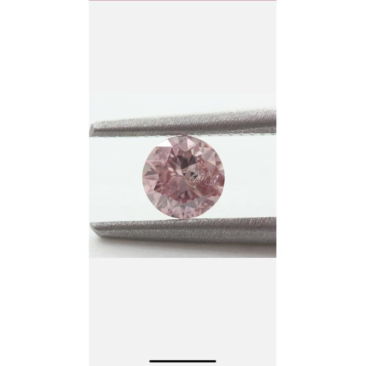 0.26 Carat Round Loose Diamond, Fancy Pink, , Good, GIA Certified