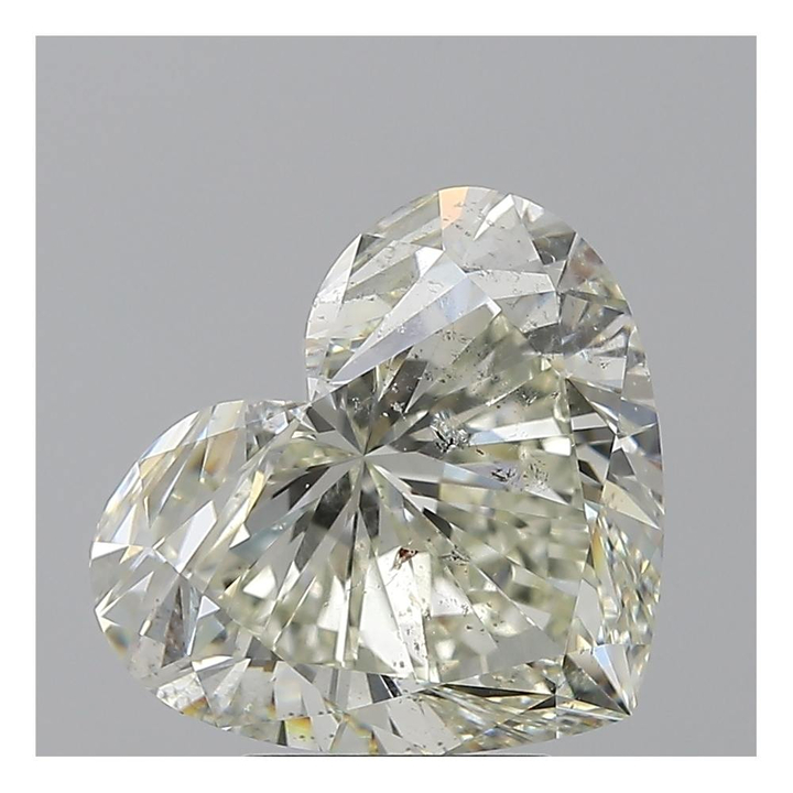 4.01 Carat Heart Loose Diamond, J, SI2, Super Ideal, HRD Certified