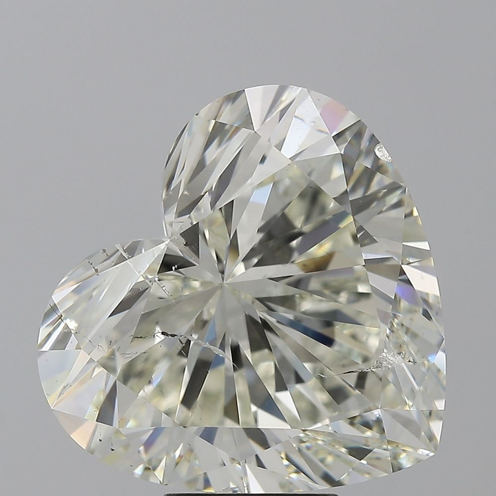 10.09 Carat Heart Loose Diamond, I, SI2, Super Ideal, HRD Certified | Thumbnail