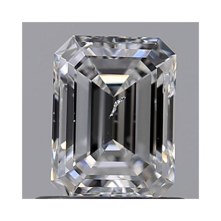 0.70 Carat Emerald Loose Diamond, E, SI2, Super Ideal, GIA Certified | Thumbnail