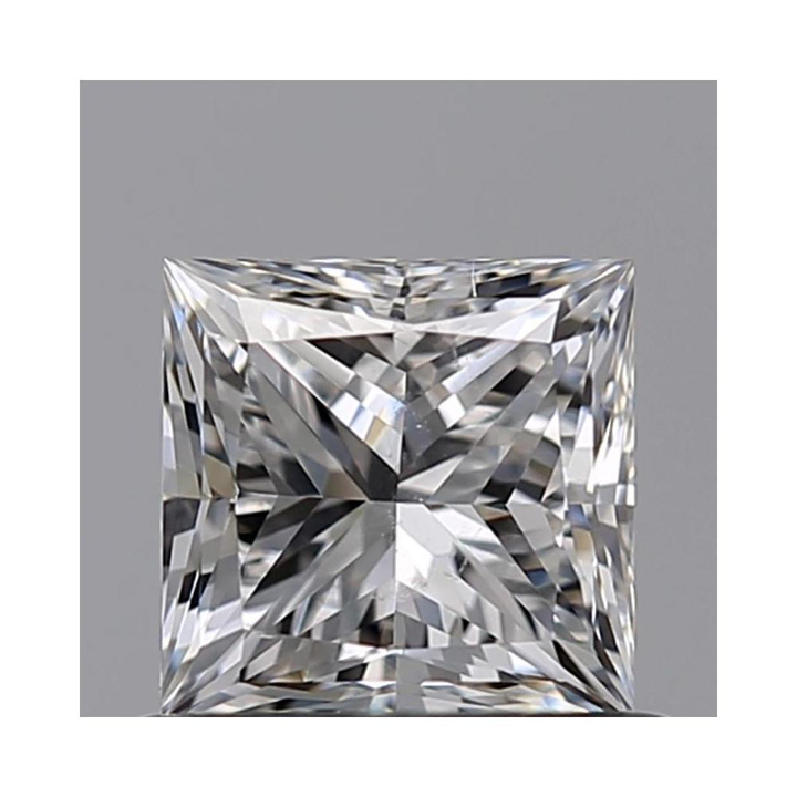 0.70 Carat Princess Loose Diamond, F, SI1, Excellent, GIA Certified
