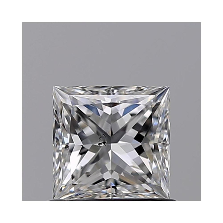 0.66 Carat Princess Loose Diamond, D, SI2, Super Ideal, GIA Certified