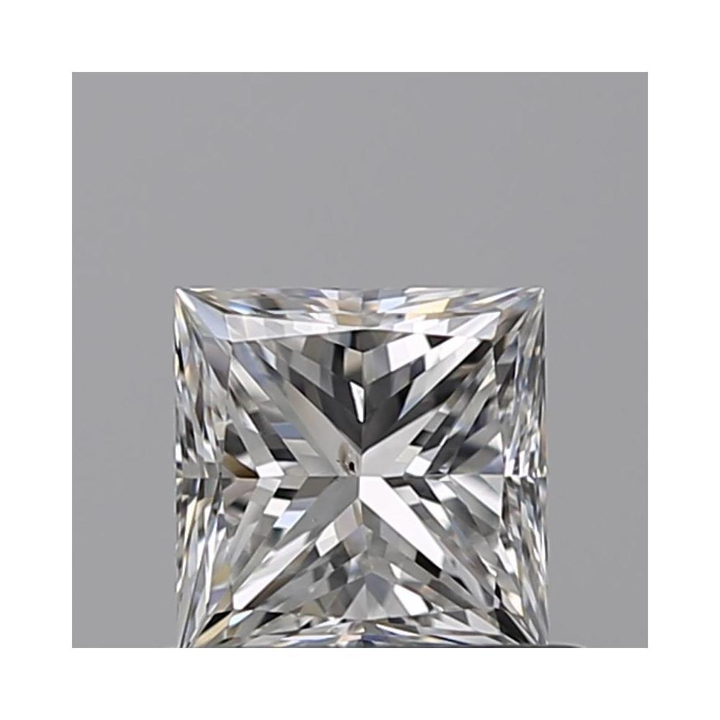 0.61 Carat Princess Loose Diamond, F, SI1, Good, GIA Certified | Thumbnail